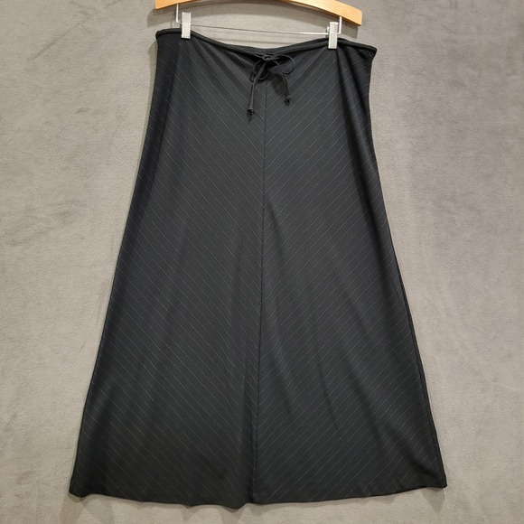 Old Navy Maxi Skirt Women Size 16 Chevron Stripe Stretch Business Casual Office - Picture 1 of 6